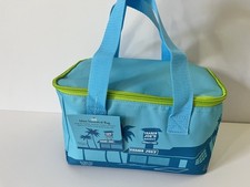 Trader Joe's Mini Insulated Cooler Tote School Bag Blue Limited Edition NWT