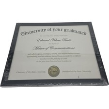 12x9.5 Certificate Frame Black Document Diploma Award Display Holder