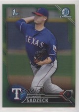 2016 Bowman Chrome Prospects Green Refractor 48/99 Connor Sadzeck #BCP172 y8h