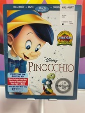 Pinocchio Blu-ray  DVD no digital w/slipcover