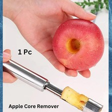 Stainless Steel Fruit Corer, Silver Apple Core Remover Tool Multi-function