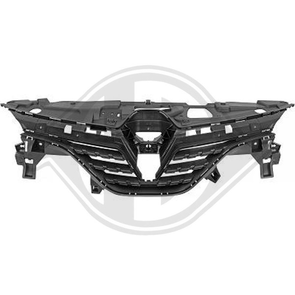 Diederichs KüHlergrill KüHlergitter Schwarz FüR Renault Clio V Bf B7-image
