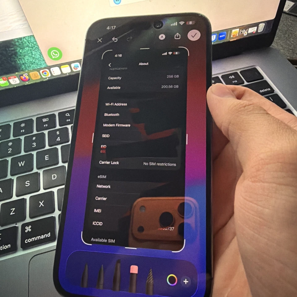 Apple iPhone 14 Pro Max 256 GB PÚRPURA PROFUNDO (Desbloqueado) *Roto*  Foto 3 de 4