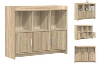 Sideboard Wohnzimmer Anrichte Schrank Lowboard Sonoma-Eiche 98,5X33X80 Cm Holzwe