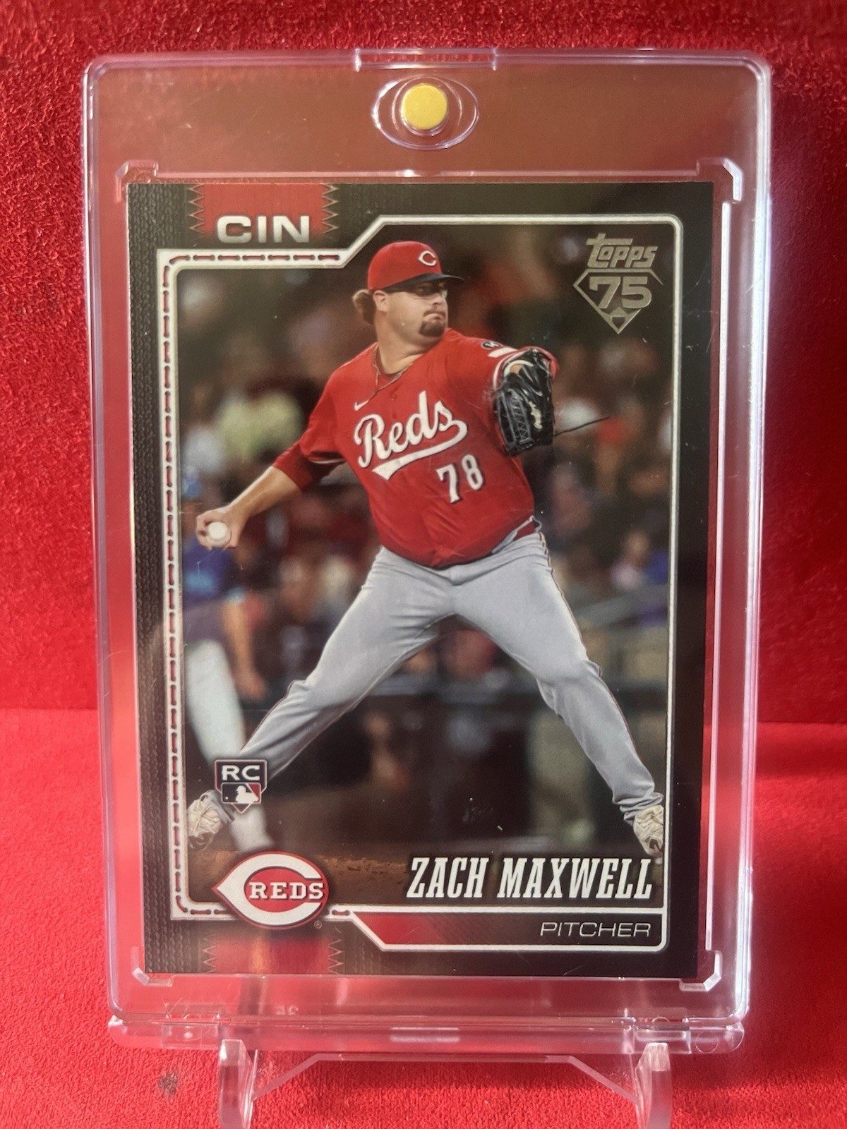 2026 Topps Black Border #143 Zach Maxwell SN /75 Cincinnati Reds