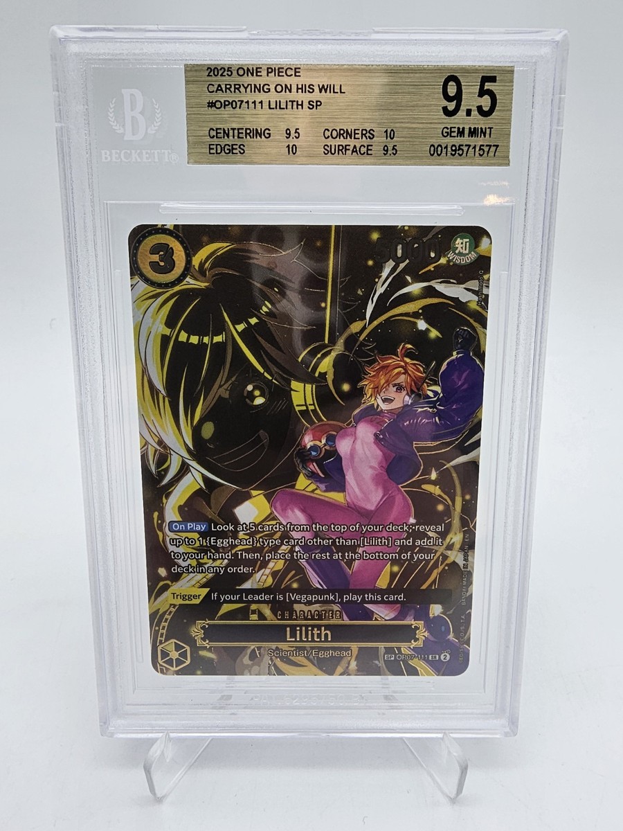 BGS 9.5 GEM MINT One Piece Lilith OP07-111 (SP) - Carrying On His