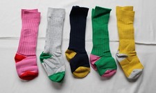 Mini Boden Girls' 5-Pack Ribbed Knee High Socks ZG3 Multicolor Size 3-51/2 NWT