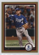 2010 Bowman Gold Alex Gordon #128 14lm