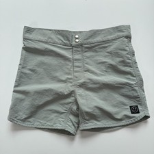 SALT 4.5" Board Short Mens 30 Stone Gray Made in USA Surf Beach Swim Trunk