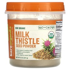 Raw Organic Milk Thistle Seed Powder, 8 oz 227 g 