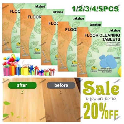 12x Floor Cleaning Solution Tablet, Deep Cleans for Multiple Floors, lemon Scent