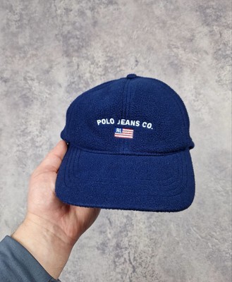 Polo Jeans Cap Navy 90's 新品 Ralph Lauren Polo Jeans Co Hat Cap VINTAGE 90's Ralph Lauren Blue