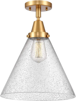 Franklin Restoration One Light Flush Mount Ceiling Fixture - Model 447-1C-SG-G44