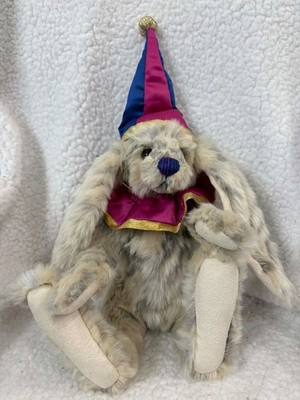 GRIN CHARLIE BEARS 2022 JESTER RABBIT * THE PAWTRAIT GALLERY 14''