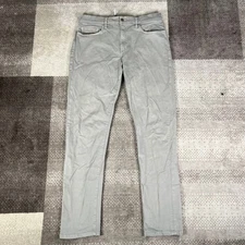 Flint and Tinder Mens Slim Fit 365 Pant Light Gray Casual Twill Chinos 33x32