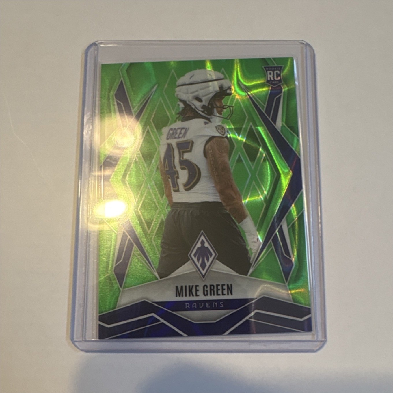 2025 Panini Phoenix Green Rookie Mike Green Ravens #216 /25 NFL Card