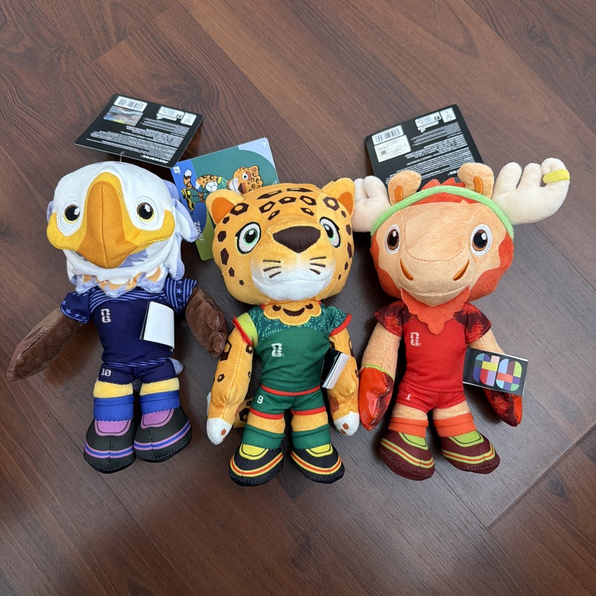 FIFA World Cup 2026 Mascot Plush Set 3 Zavu Maple Clutch Jazwares