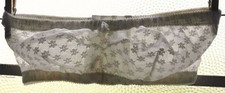 Vtg 1960s 1970s White Stretch Lace Strapless Lane Bryant Super BRA 36 B C