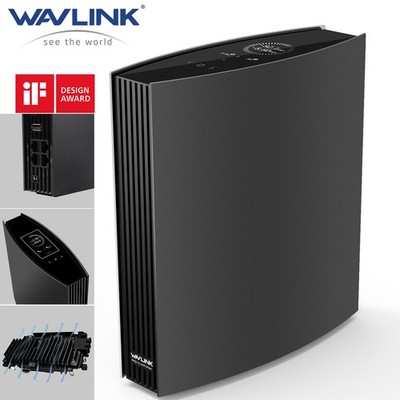 WAVLINK AC3200 Dual Band MU-MIMO Gigabit WLAN Router 8x5dBi iF Design Award QoS