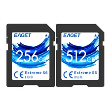 EAGET TF Card 256GB 512GB High Speed Memory Card UHS-I C10 U3 TF Card for Camera