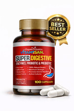 Digestive Enzymes Probiotic Prebiotic 100 Capsules Gut Health Support Formula