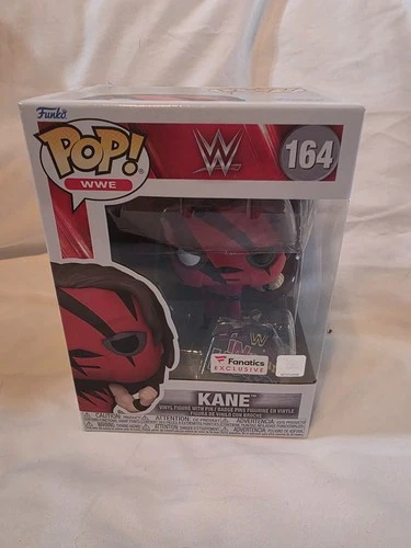 Funko Pop! WWE Fanatics Exclusive KANE with Pin #164, New, FREE Shipping