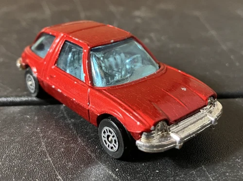 Red Vintage CORGI Juniors 1975 AMC Pacer 1/64 Diecast - CLEAN