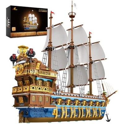 JMBricklayer Piratenschiff Bausteine Sets, wunderschönes Royal Fleet Modell mit