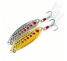10PCS New Spinnerbait Metal Spoon Fishing Lure For Bass Trout Pike Catfish