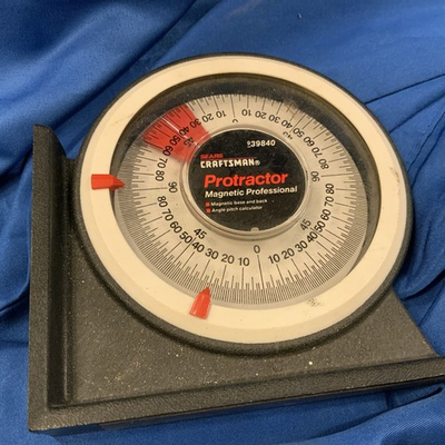 #ad Sears Craftsman USA Protractor Magnetic Professional 39840 Angle Calculator Ve8 $16.14