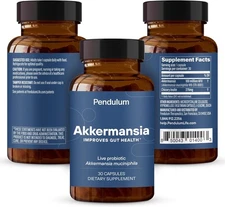 Pendulum Akkermansia Probiotic to Increase GLP-1 with Prebiotic Fiber 30Capsules