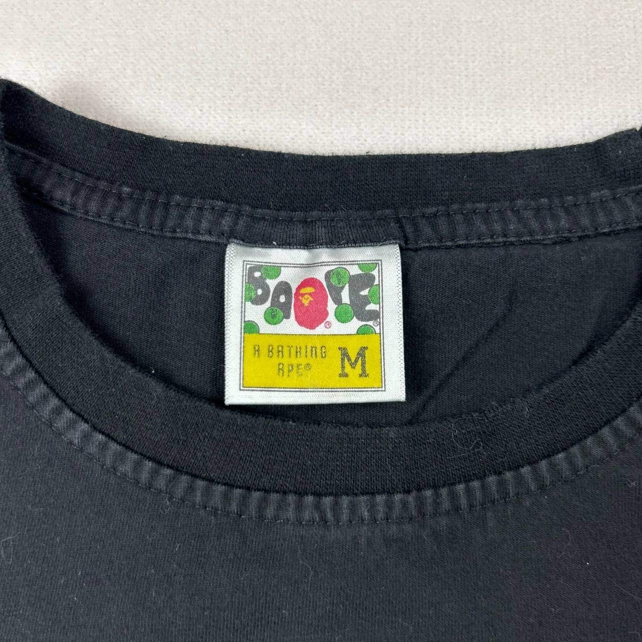 Bape x Bathing Ape 'Worlds Gone Mad' Lightning Graphic T-Shirt Size Medium Black thumbnail 5