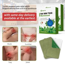 🔥Tigerty 24H Moxa Heat Patch 60x Wormwood Joint Support Knee/Back/Neck US Stock