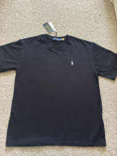 Image of Polo Ralph Lauren Men’s Black Crew Neck Logo Short Sleeve T-Shirt Size M