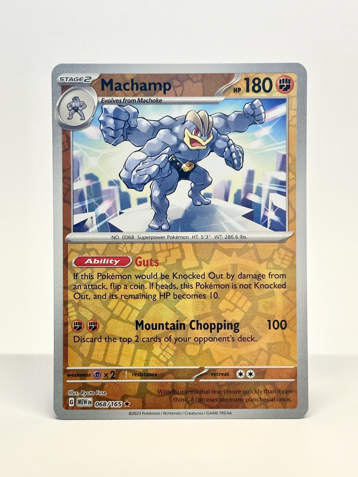 Machamp 068/165 Reverse Holo - Pokemon TCG Scarlet & Violet 151 - Near Mint