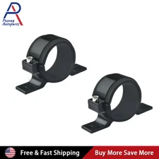 2x 60mm Fuel Pump Mount Bracket Fuel Filter External Bracket Clamp Cradle Black