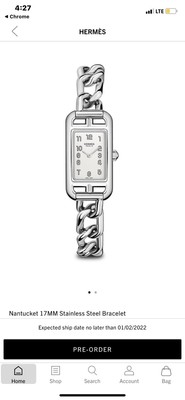 Genuine Hermes watch 17mm size HERMES Heure H 17mm Watch – Reis-Nichols Jewelers main image 2