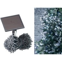 Lunartec Solar-Led-Lichterkette, 500 Leds, DäMmerungssensor, Weiß., 50 M, IP44