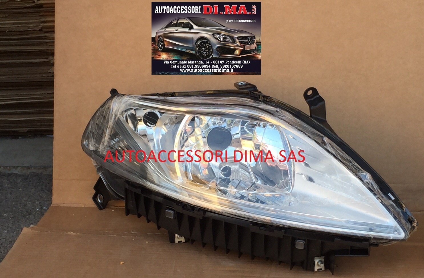 FARO FANALE PROIETTORE DX LANCIA Y DAL 2011 IN POI MOD 5 PORTE MARELLI NUOVO