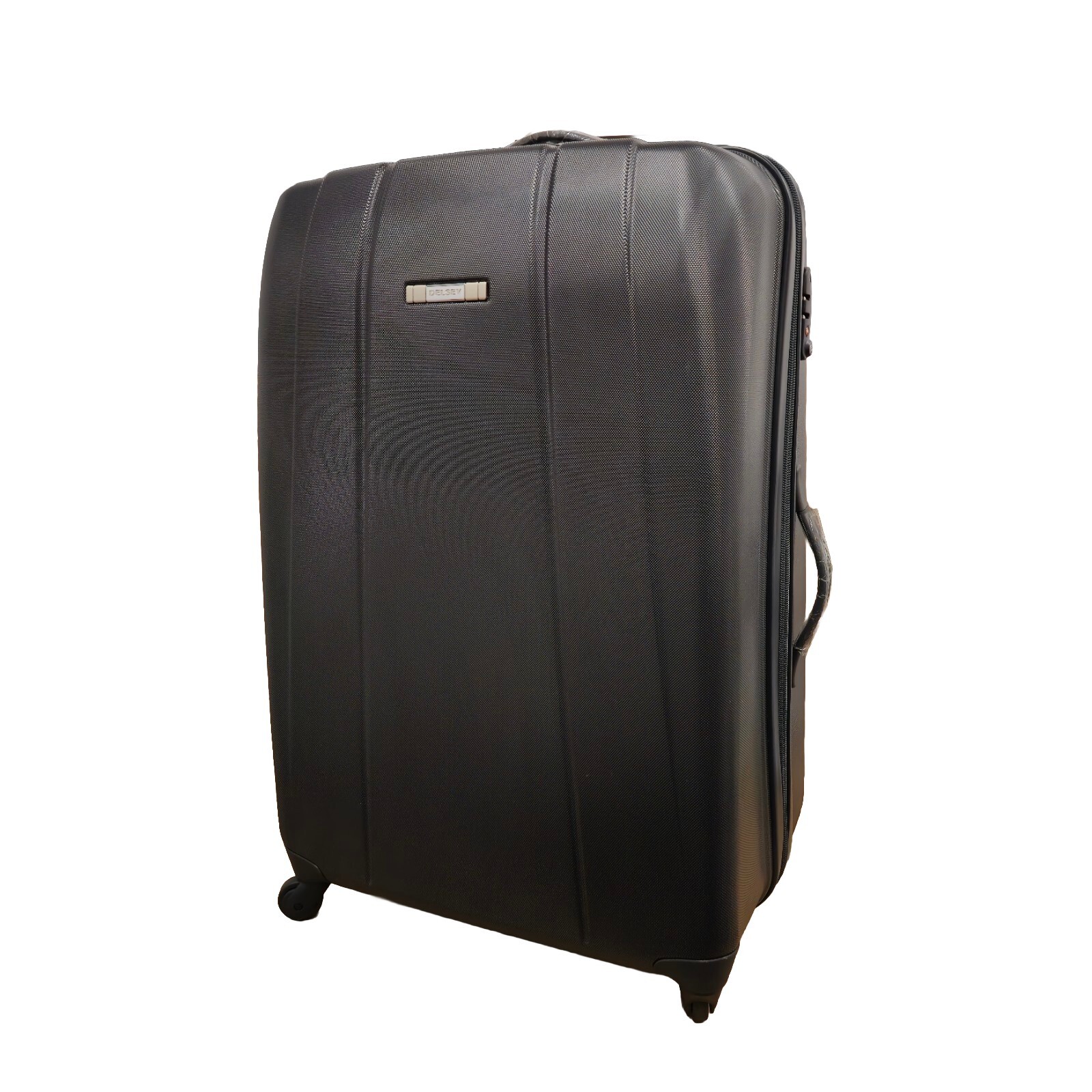 Maleta de equipaje grande DELSEY Reflect negra giratoria de cuatro ruedas rígida