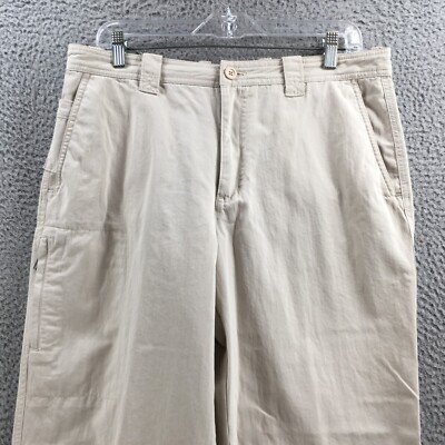 Weatherproof Cargo Pants Mens 34x30 Beige Mid Rise Multi-Pockets