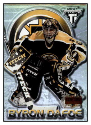 2000-01 Pacific Private Stock Titanium #5 Byron Dafoe Premiere Date #/185