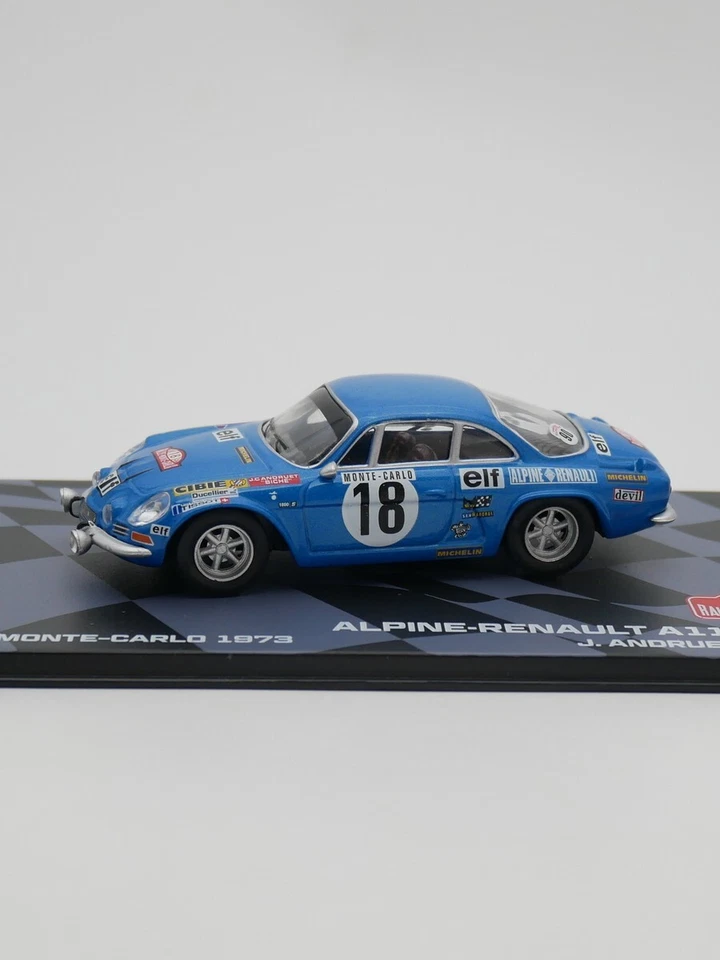 Atlas 1:43 ALPINE RENAULT A110 1800 J. ANDRUET WRC 1973 Diecast Car Model - Image 2 of 4