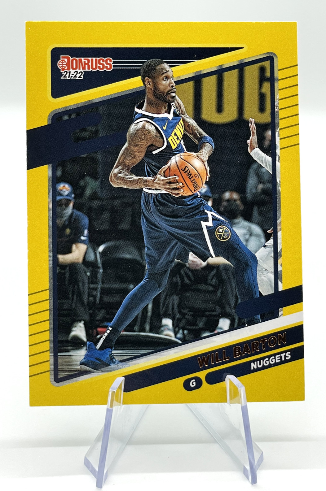 Will Barton 2021-22 Panini NBA Hoops Yellow #31 Denver Nuggets
