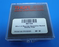 THORLABS NE10A Ø25 MM ABSORPTIVE ND FILTER SM1-THREADED MOUNT OPTICAL DENSITY: 1
