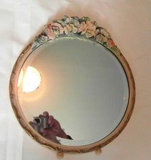 Beautiful 1950s Circular Barbola Mirror