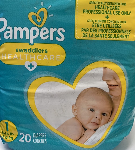 Pampers Swaddlers Diapers 20 Count Size 1 Blankie Soft 8 to 14lbs