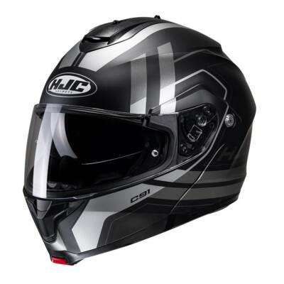 HJC Helm C91 OCTO Klapphelm mit Sonnenblende schwarz grau matt - Größe wählbar