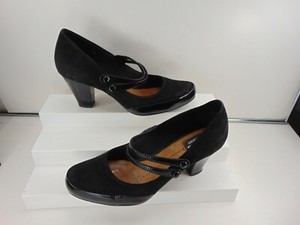 clarks heels with strap