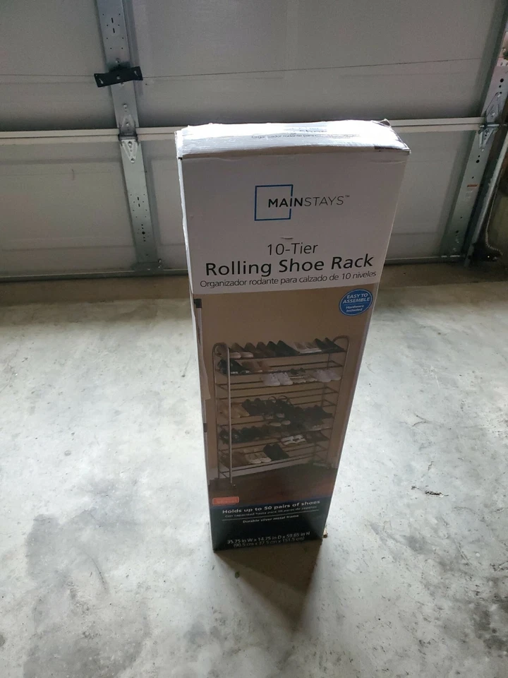 Organizador de zapatos Mainstay independiente de 10 niveles  Foto 2 de 4